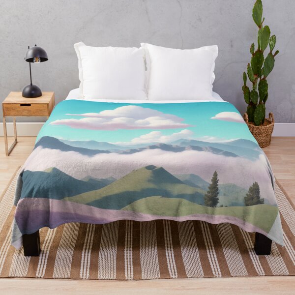 Item preview, Cloud's Embrace: Rolling Hills in Pastel Wonderland designed and sold by RedArtG09.