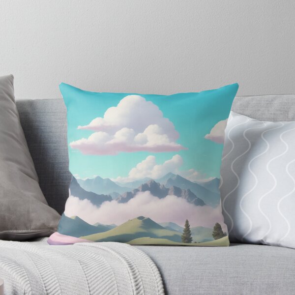 Item preview, Cloud's Embrace: Rolling Hills in Pastel Wonderland designed and sold by RedArtG09.