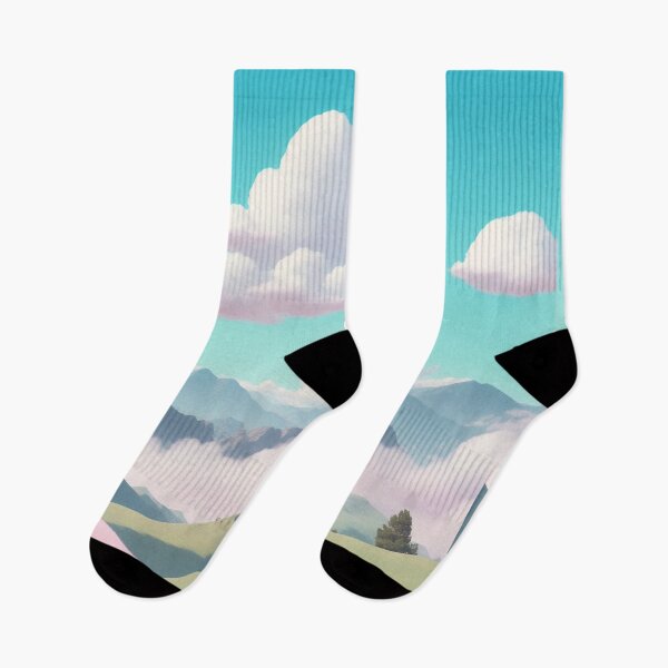 Item preview, Cloud's Embrace: Rolling Hills in Pastel Wonderland designed and sold by RedArtG09.