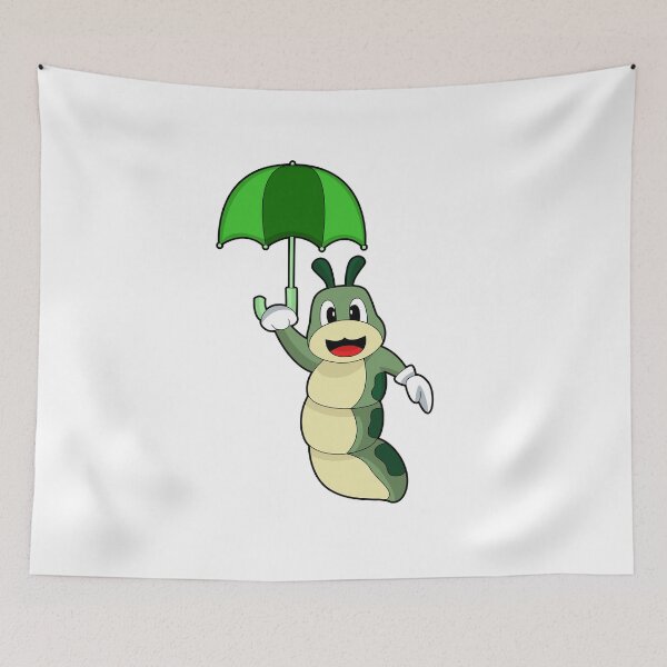 Item preview, Caterpillar Raining Umbrella designed and sold by Snabdesign84.
