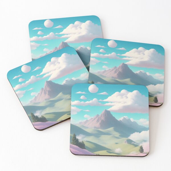 Item preview, Dreamy Escapade: Pastel Mountains and Floating Cloud designed and sold by RedArtG09.