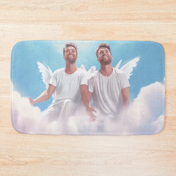 Item preview, Radiant Angelic Couple Soaring Through Heaven designed and sold by InkDazzle.