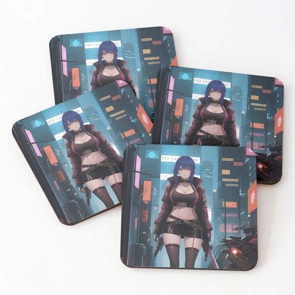 Item preview, Cute Cyberpunk anime girl designed and sold by Veendijk.