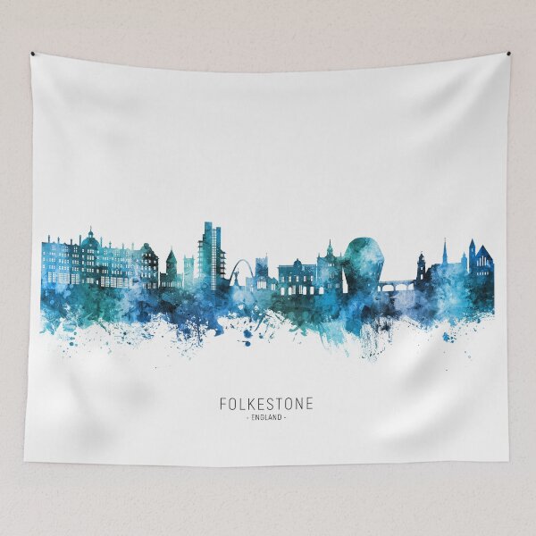 Artikelvorschau, Skyline von Folkestone, England entworfen und verkauft von ArtPrints.