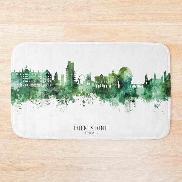 Item preview, Folkestone England Skyline designed and sold by ArtPrints.