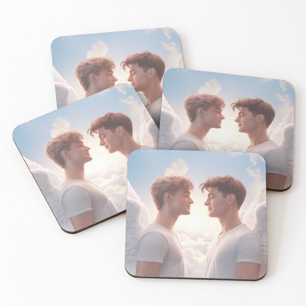 Item preview, Angelic Encounter of a Stunning Gay Couple designed and sold by InkDazzle.