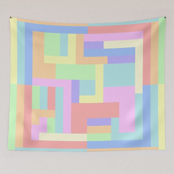 Item preview, colorfull labrinth pastel colors  designed and sold by captainkrydr.
