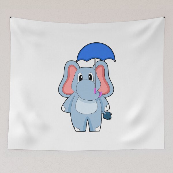 Item preview, Elephant Raining Umbrella designed and sold by Snabdesign84.