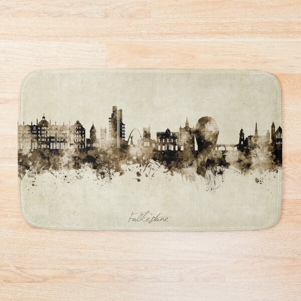 Item preview, Folkestone England Skyline designed and sold by ArtPrints.