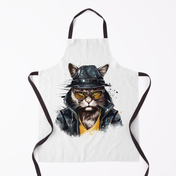 Aperçu de l'œuvre Gangster de chat graffiti avec des lunettes de soleil créée et vendue par naatala.