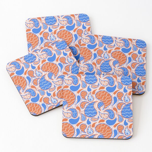 Item preview, Abstract blue and orange pattern designed and sold by DawnLawty67.