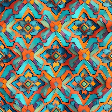 Artwork thumbnail, Abstract Colourful Pattern Design by PodXDesigns