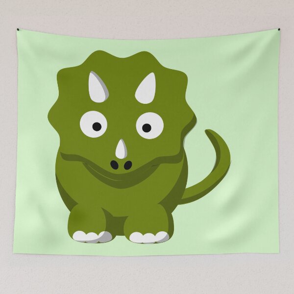 Item preview, Adorable Green Dinosaur Cartoon designed and sold by scenerico.