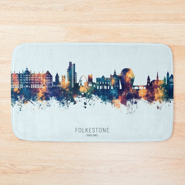 Item preview, Folkestone England Skyline designed and sold by ArtPrints.