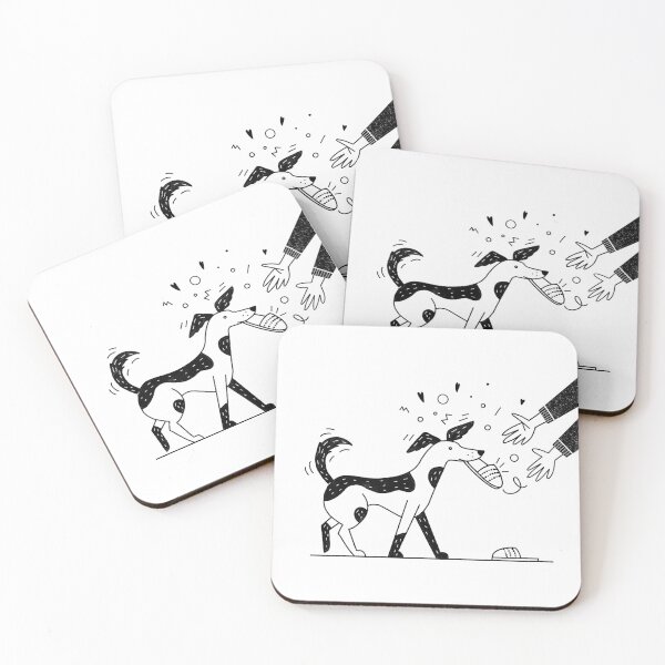 Item preview, A Dog Bringing Slippers to Welcome You designed and sold by deerydeer.