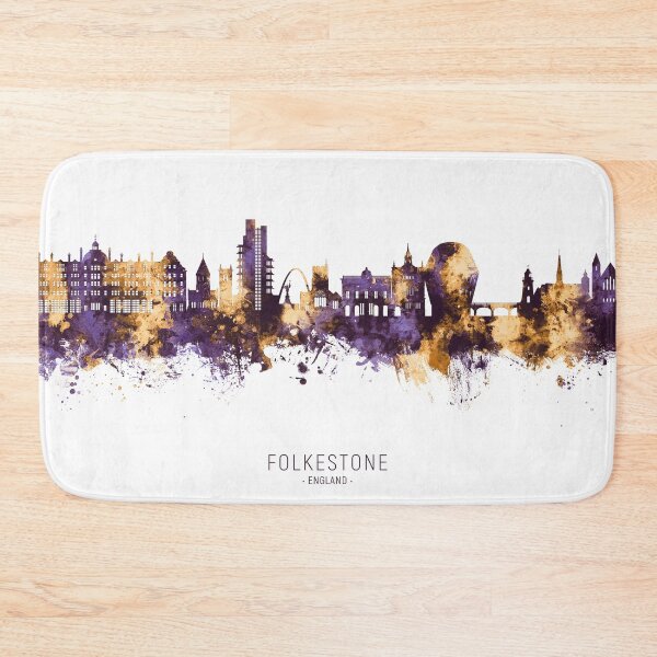 Item preview, Folkestone England Skyline designed and sold by ArtPrints.
