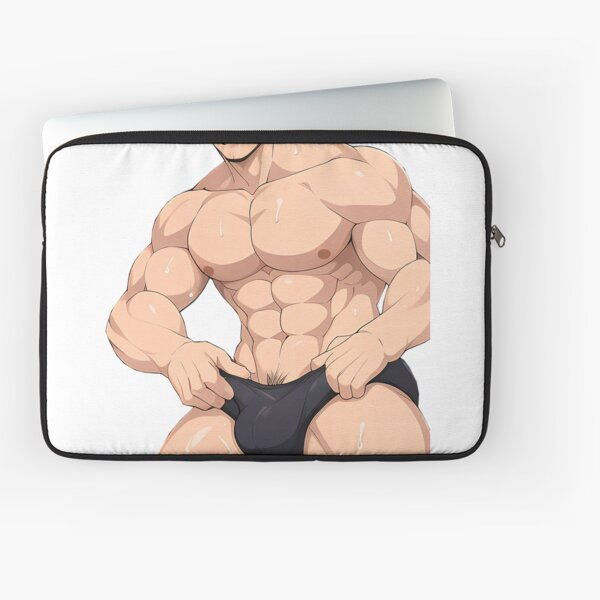 Muscular Anime Boy Poster for Sale by baraclub