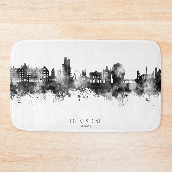 Item preview, Folkestone England Skyline designed and sold by ArtPrints.