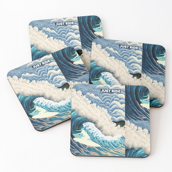 Item preview, Great surfer of Kanagawa. Just Ride designed and sold by LakarDesign.