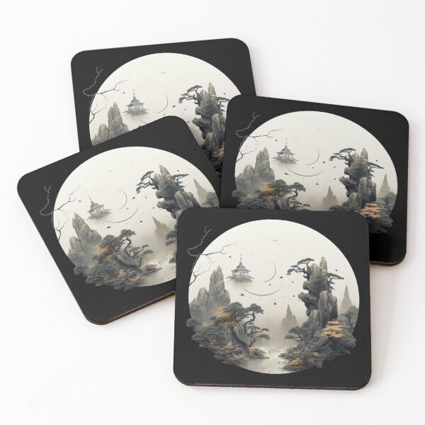 Item preview, Zen Circle Reflection Japanese Inspiration for Spiritual Journeys designed and sold by AnnaMDesign.