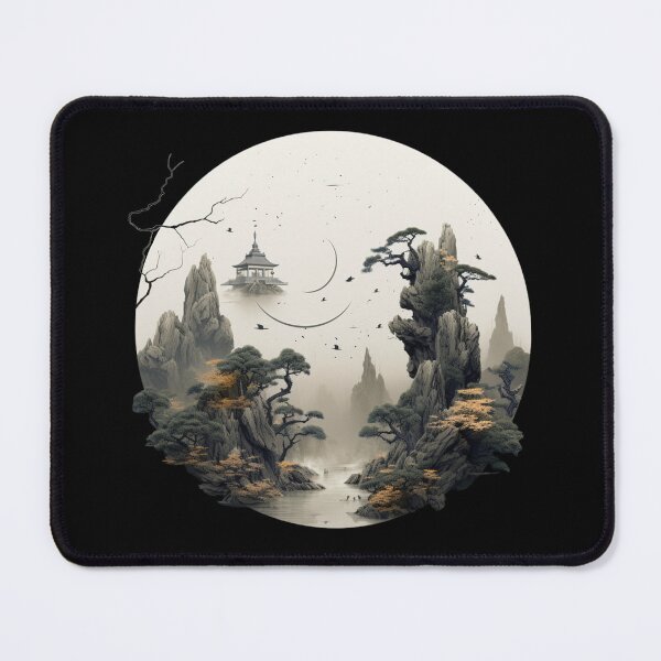 Item preview, Zen Circle Reflection Japanese Inspiration for Spiritual Journeys designed and sold by AnnaMDesign.