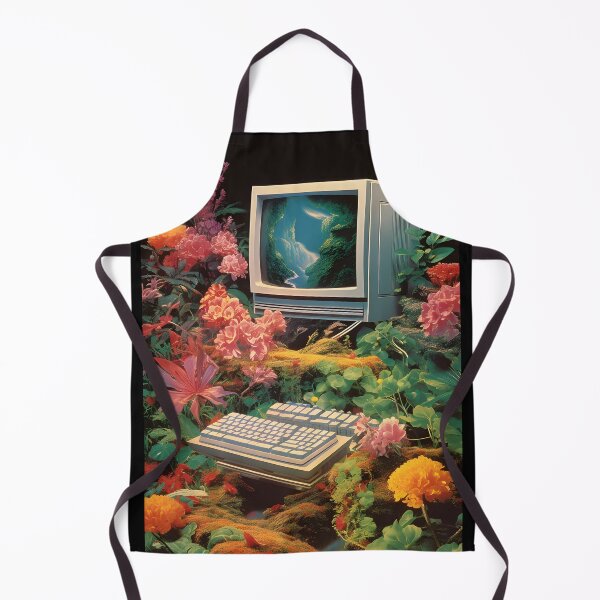 Item preview, Vintage Computer and Flowers with Nature designed and sold by Je-we.