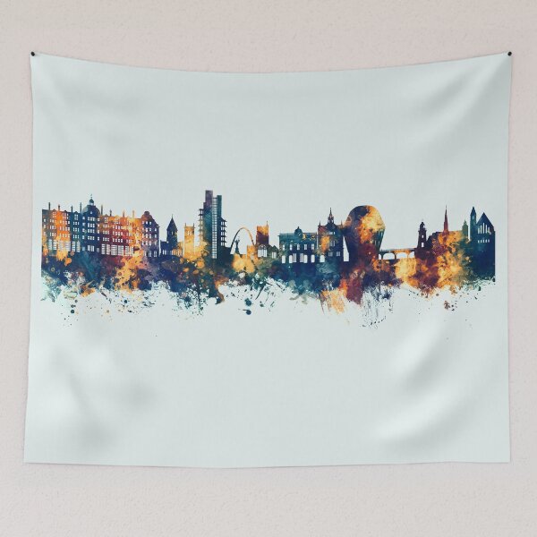 Artikelvorschau, Skyline von Folkestone, England entworfen und verkauft von ArtPrints.