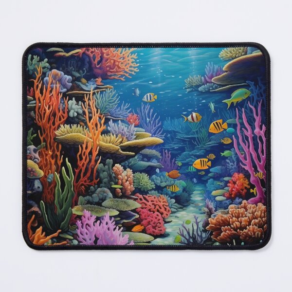 Item preview, Stunning, vibrant color underwater coral reef digital print designed and sold by dcrc.