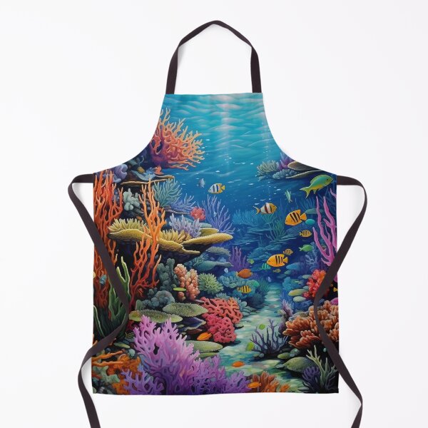 Item preview, Stunning, vibrant color underwater coral reef digital print designed and sold by dcrc.