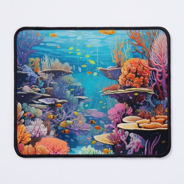 Item preview, Stunning, vibrant color underwater coral reef digital print designed and sold by dcrc.