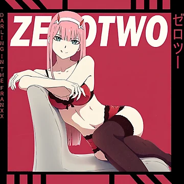 Artwork thumbnail, Darling In The Franxx Zero Two Square by RoderickDoyle