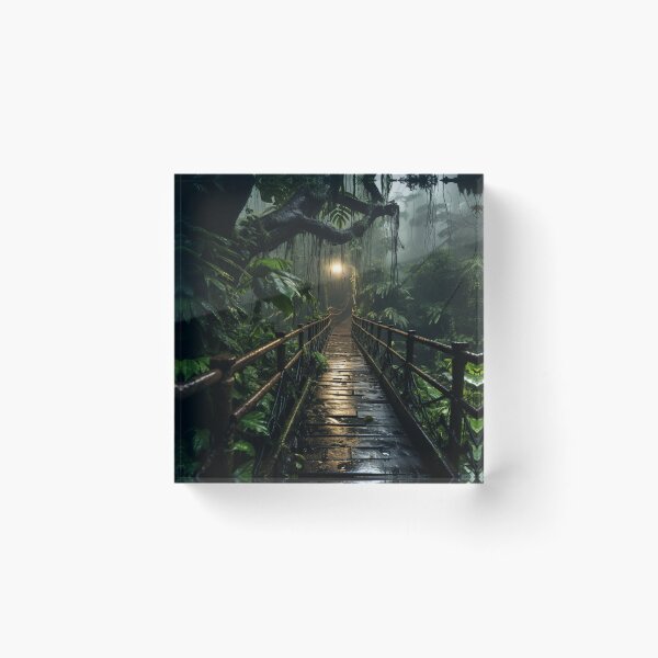 Item preview, Mysterious Rainforest Bridge designed and sold by KruzyArts.