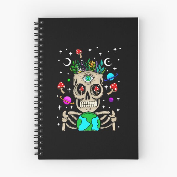 Item preview, Trippy earth skully designed and sold by loberkarols.