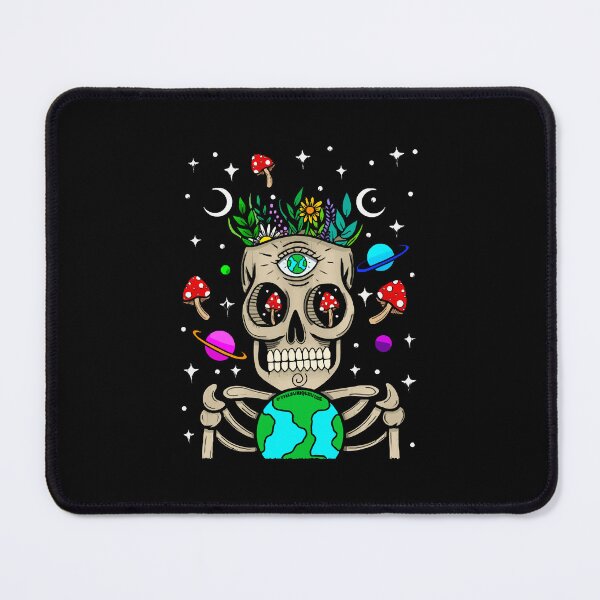 Item preview, Trippy earth skully designed and sold by loberkarols.