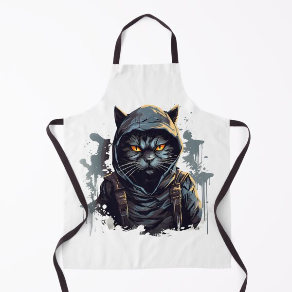 Aperçu de l'œuvre Ninja chat graffiti créée et vendue par naatala.