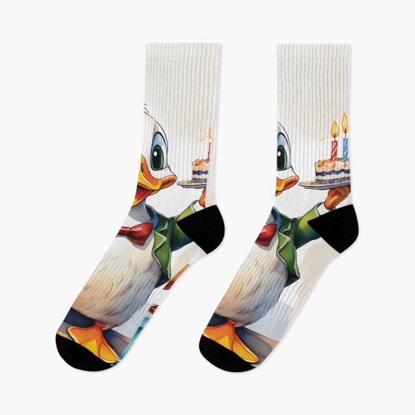 Item preview, funny duck celebrates birthday, happy birthday designed and sold by Mauswohn.