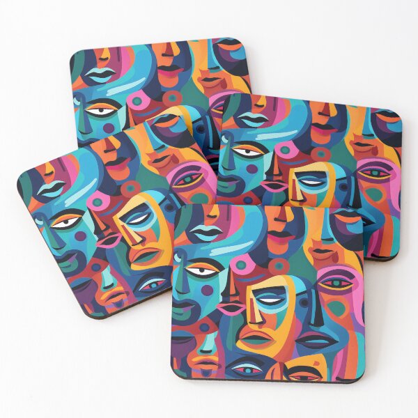 Item preview, Many Many Vibrant Faces designed and sold by Jiinkyy.