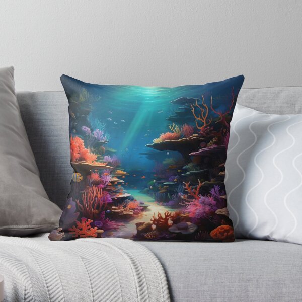 Sea Turtle Pillowcase Tropical Fish Pillow Covers Marine Life Throw Pillow  Covers Ocean Underwater World Animal Kids Pillowcase (no Insert)