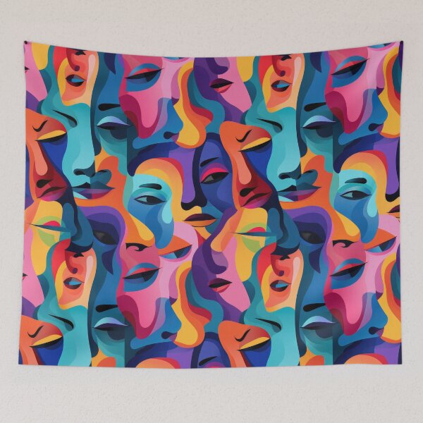Item preview, Many Many Vibrant Faces Two designed and sold by Jiinkyy.