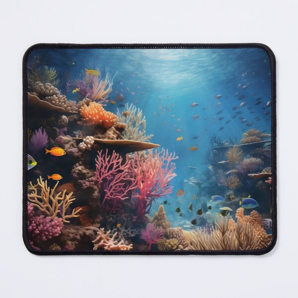 Item preview, Stunning, vibrant color underwater coral reef digital print designed and sold by dcrc.