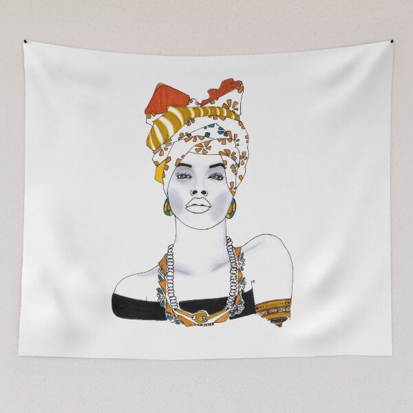 Item preview, African Woman Art Fashion Design South Africa designed and sold by HighArtDesigns.