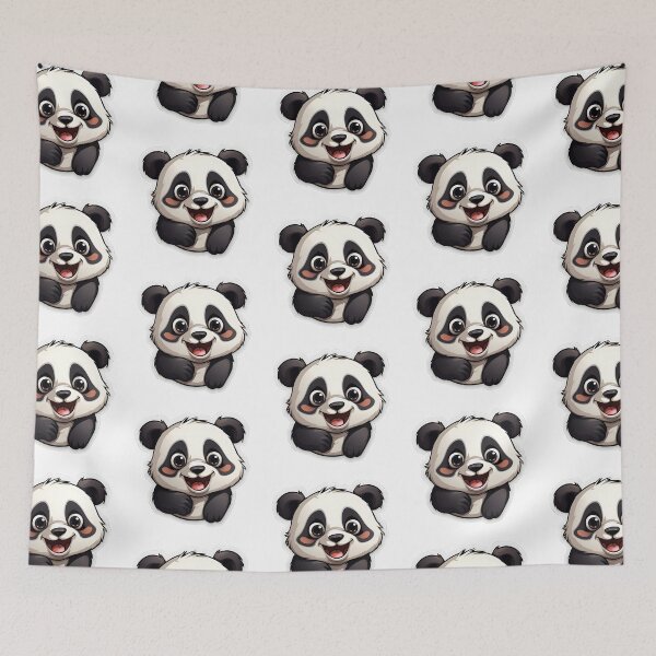 Item preview, Funny Smiling Panda designed and sold by DafraDesign.