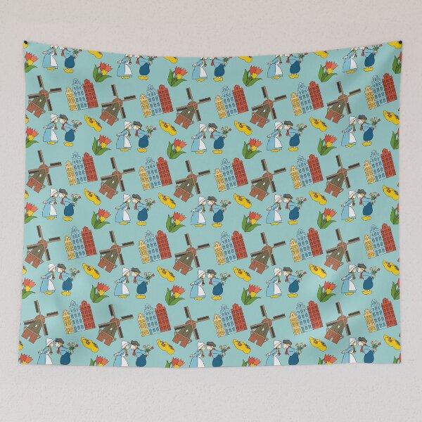 Item preview, blue Netherlands Dutch Tulip Festival designed and sold by Midwestmama94.