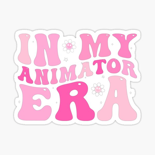 Animator Gift, In My Animator Era Sticker for Sale by