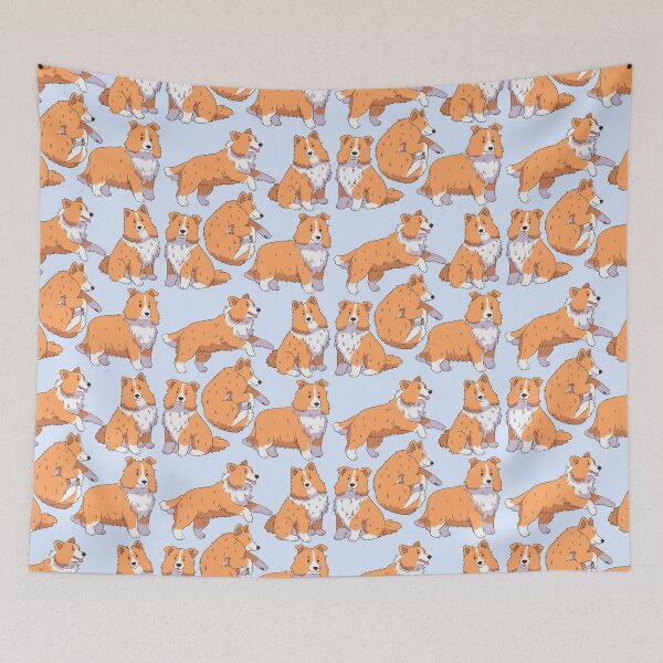 Item preview, Cute shetland sheepdog pattern  designed and sold by Yaragold.