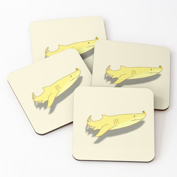 Item preview, Silly Derpy Yellow Lemon Shark with Lemon designed and sold by RoeHasArt.