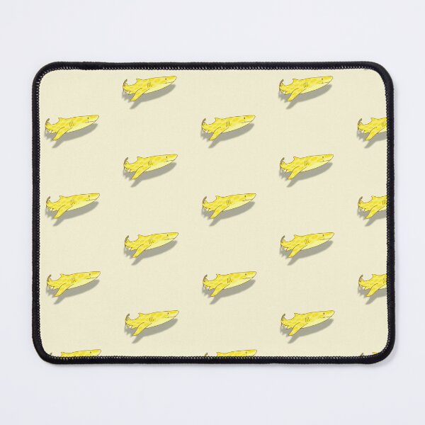 Item preview, Silly Derpy Yellow Lemon Shark with Lemon Pattern designed and sold by RoeHasArt.
