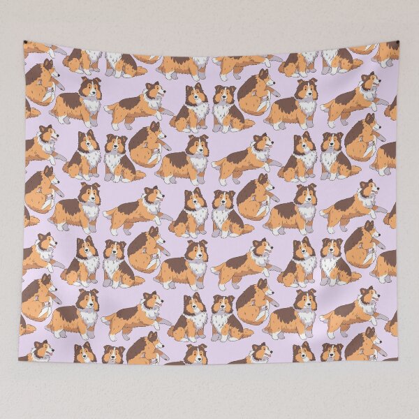 Item preview, Cute shetland sheepdog pattern  designed and sold by Yaragold.