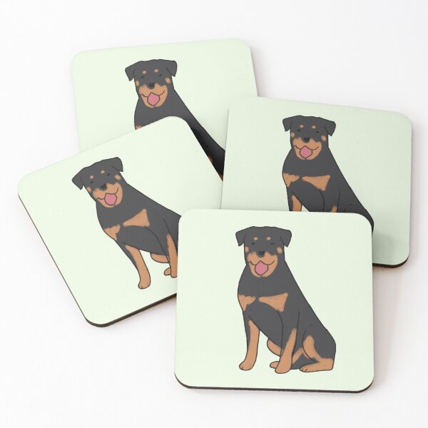 Item preview, Cute rottweiler illustration  designed and sold by Mayarart.