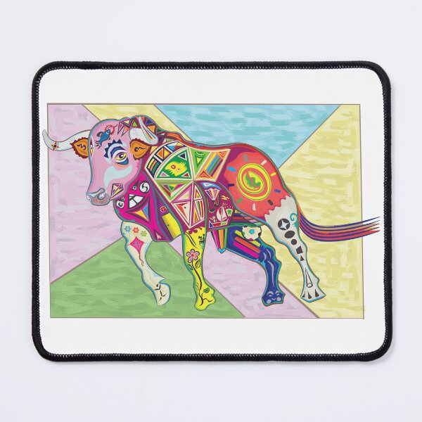 Item preview, Bull, fierce bull, bull cubism style, modern art designed and sold by Kasalongdesign.